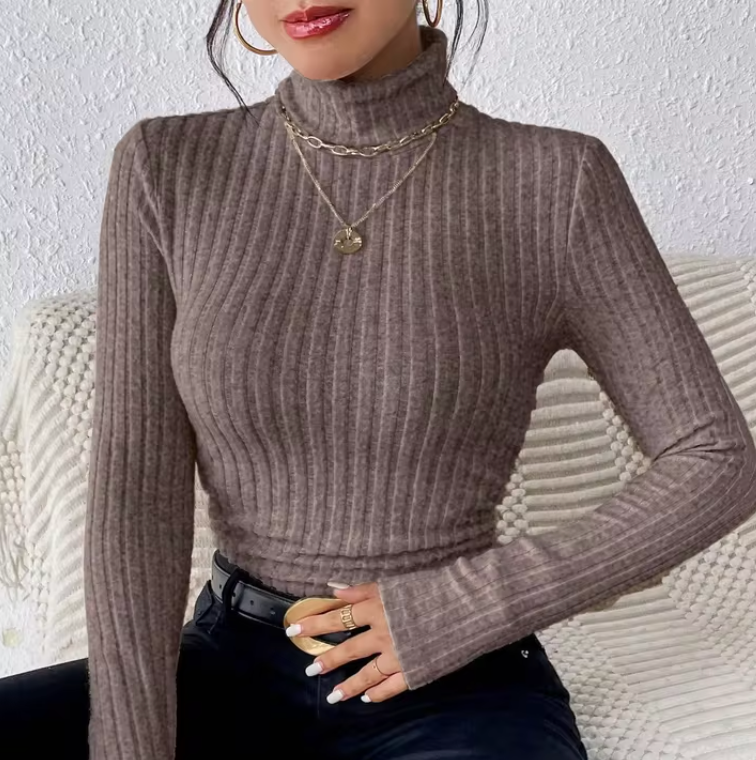 Long sleeve sweater - slim fitted