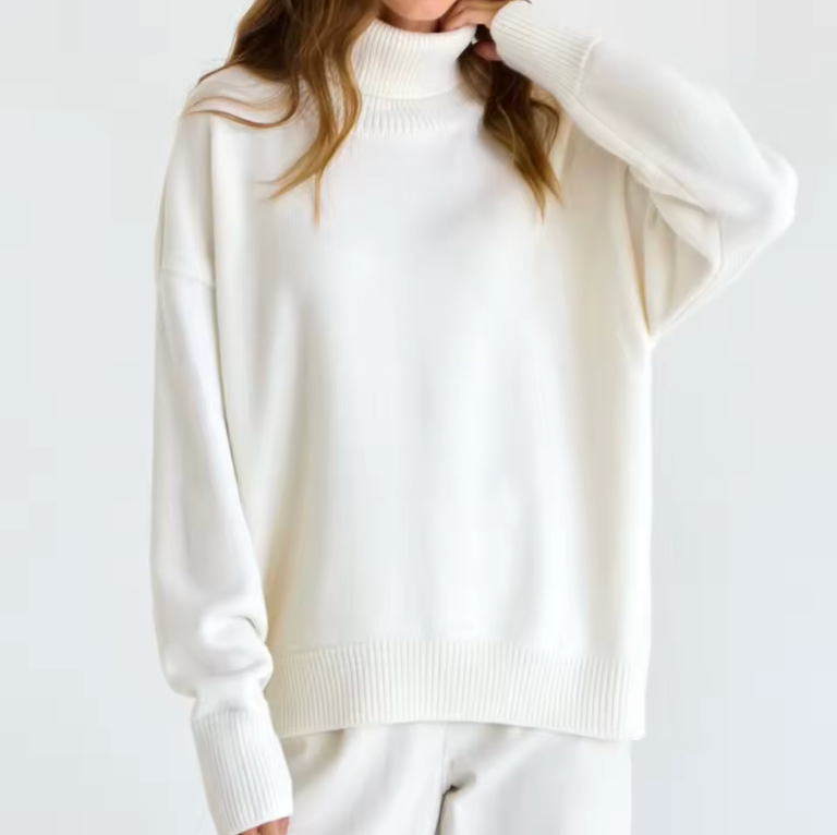Rollneck knitted sweater