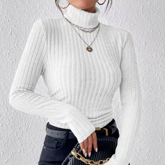 Long sleeve sweater - slim fitted