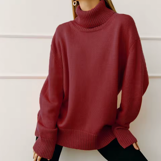 Rollneck knitted sweater